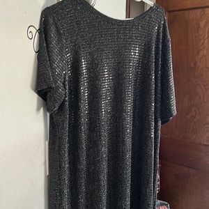 Black sequined dress